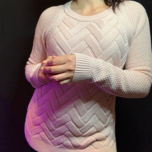 Pink Sonoma Knit Long Sleeve Sweater - Picture 2 of 4